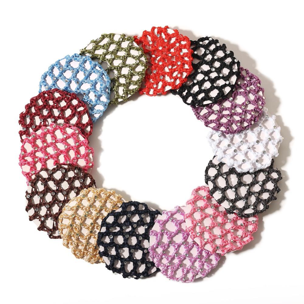 Дышащая сетка для девочек, эластичная сетка для волос, резинки для волос, балетная сетка для волос, снуд для милого пучка для женщин