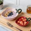 Европейская керамическая миска для клубники Милая миска для закусок в форме красного фрукта Домашняя тарелка для салата и десерта Кухонная тарелка для приправ