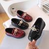 Boys' Fashionable Soft-Soled Leather Shoes - 2024 Spring/Autumn British Style