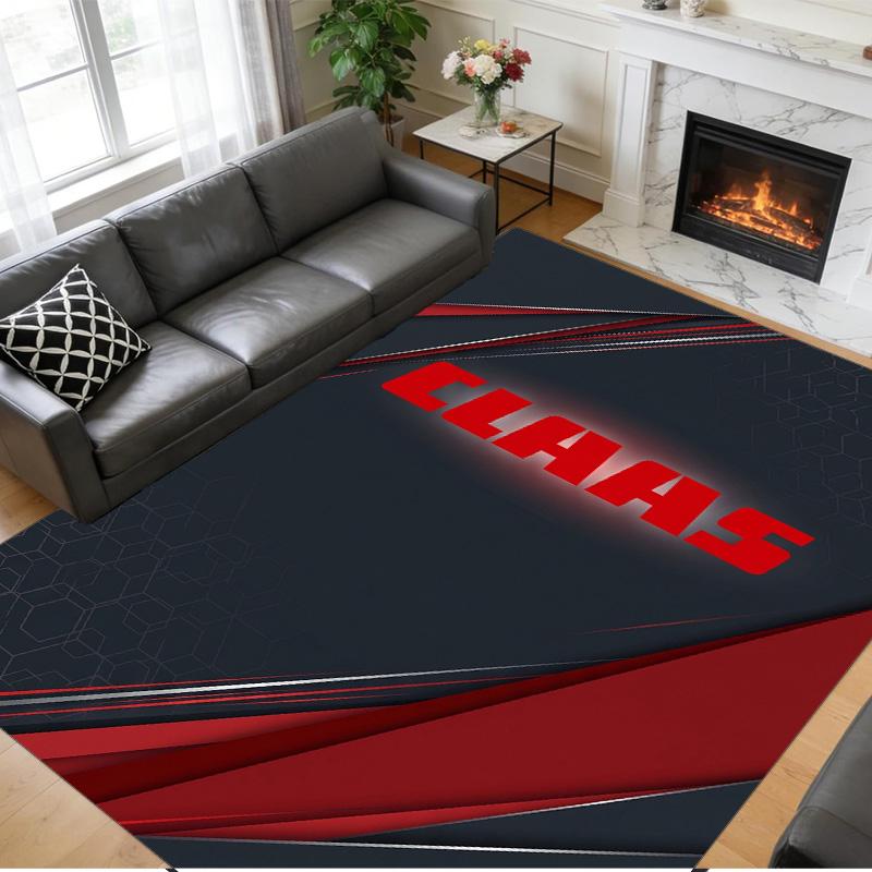 CLAAS Print Crystal Velvet Plush Rug Wear?Resistant Anti?Slip Floor Mat For Indoor Household Decoration