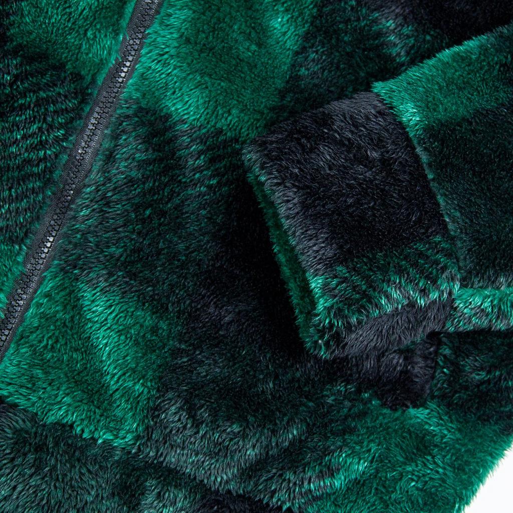 Женские куртки из флиса в клетку на молнии с плюшевыми длинными рукавами на осень-зиму и весну, верхняя одежда средней длины, модная уличная повседневная одежда