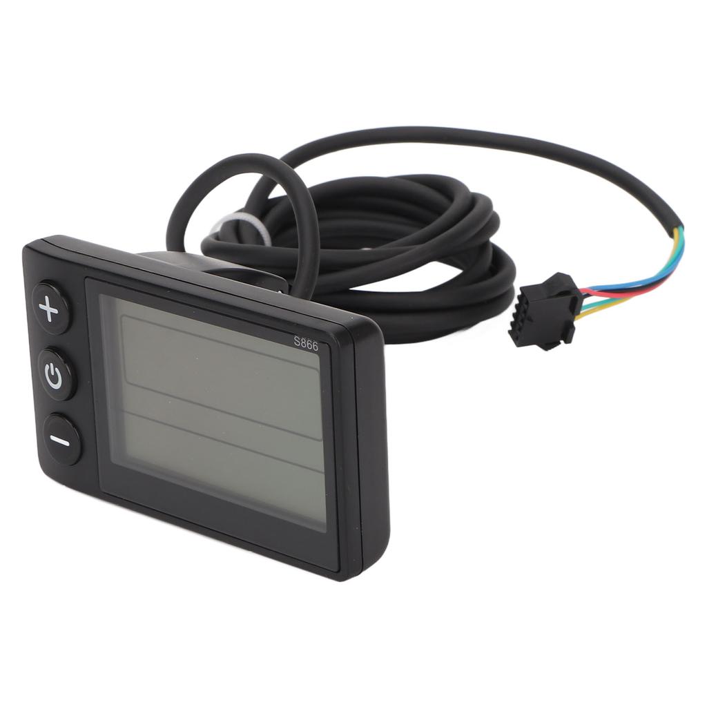 17A 3-режимный комплект контроллера синусоидальной волны с панелью S866 для бесщеточного электродвигателя велосипеда