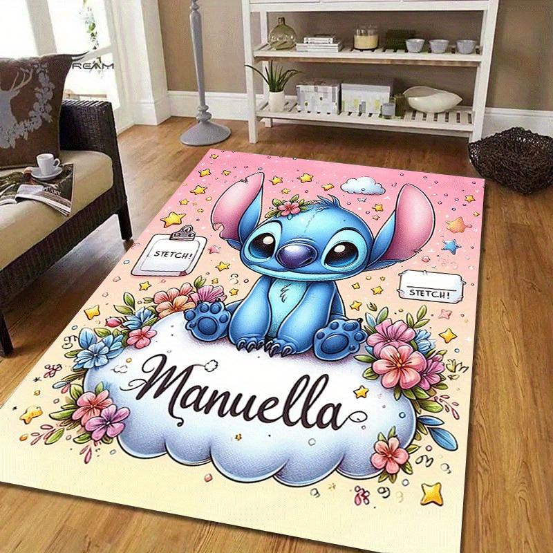 1pc Stitch Pattern Area Rug Soft Flannel Floor Mat for Living Room,Office,Bedroom and Carpet,Sofa Coffee Table Floor Mat