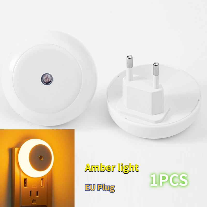 Intelligent Light Control Induction Light, Small Night Light, White Light, Blue Light, Red Light, Warm Light, Amber Light, Smart Home