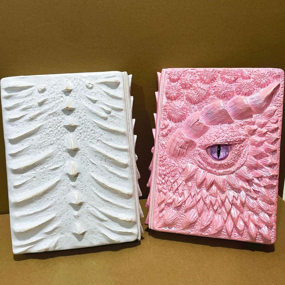 Записная книжка с тисненой обложкой «Глаз дракона» в стиле мифологии, с текстурой масштаба, руководство по рисованию