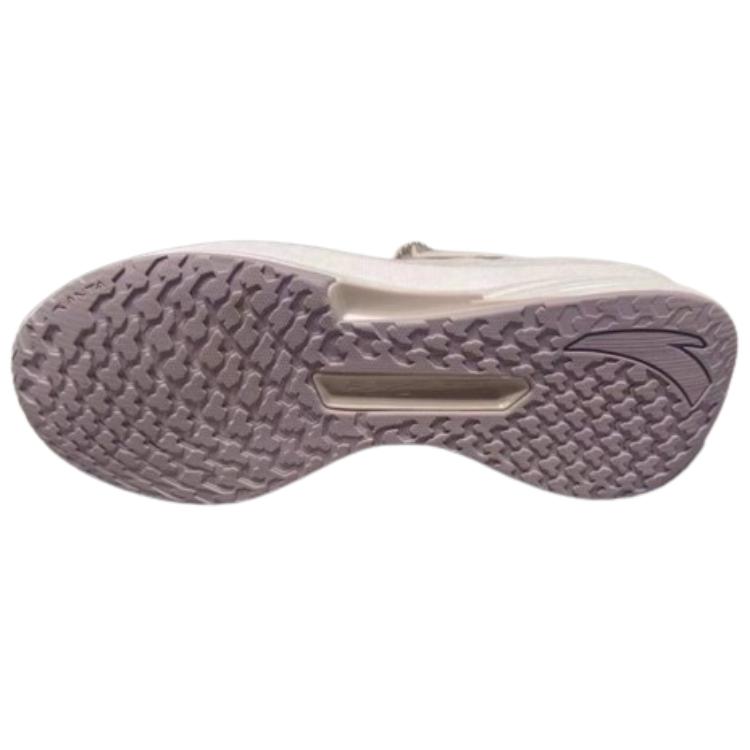 Anta Cushioning Breathable Rebound Low top Sprint Running Shoes Women's White Lotus Gray 122415591-4