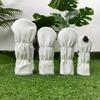 PU Leather Golf Club Protector Digital Label Wood Headcover Golf Head Cover  Fairway Driver