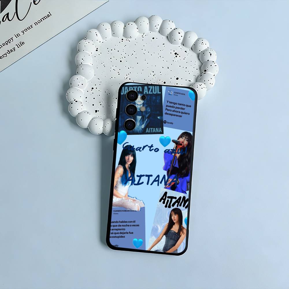 C- Cuarto Aitana Синий Черный Мягкий Силиконовый Чехол для Телефона для Samsung S25, S24, S21, S22, S23, S30, Ultra, S20, Plus, FE, Lite