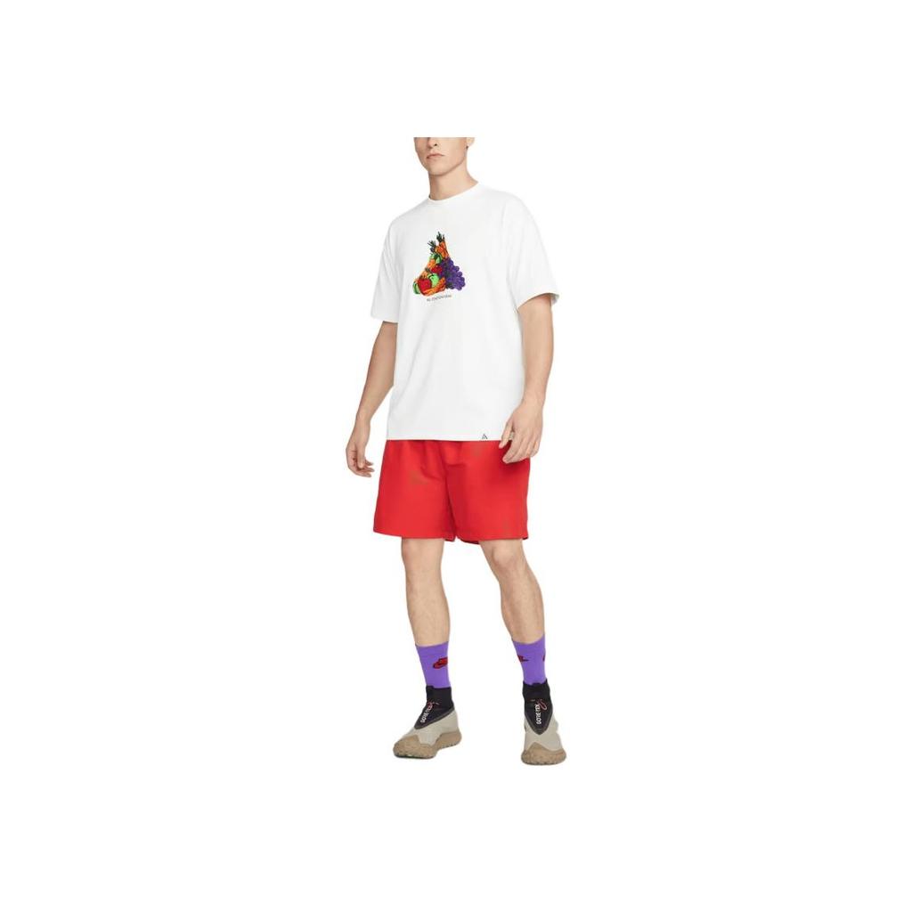 Nike ACG Series Printed Crew Neck Short Sleeve T-Shirt Men Tops White DQ4954-121