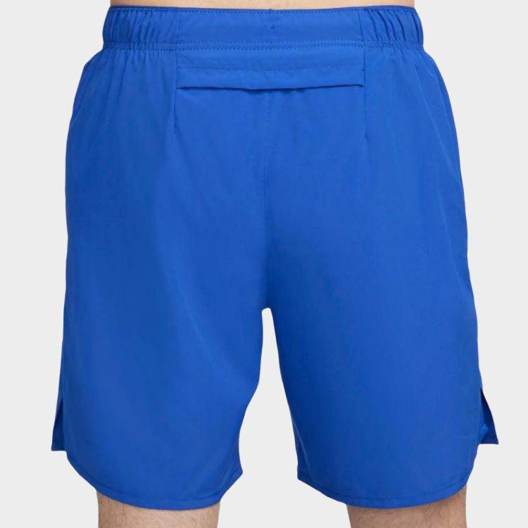 Nike Шорты Challenger Dri Fit Однотонные С принтом логотипа На шнуровке Приталенные Пятидюймовые Повседневные мужские шорты Синие DV9360-480