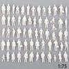 Миниатюрные Миниатюрные Фигурки Смешанные Окрашенные Модель Пластиковая Железная Дорога