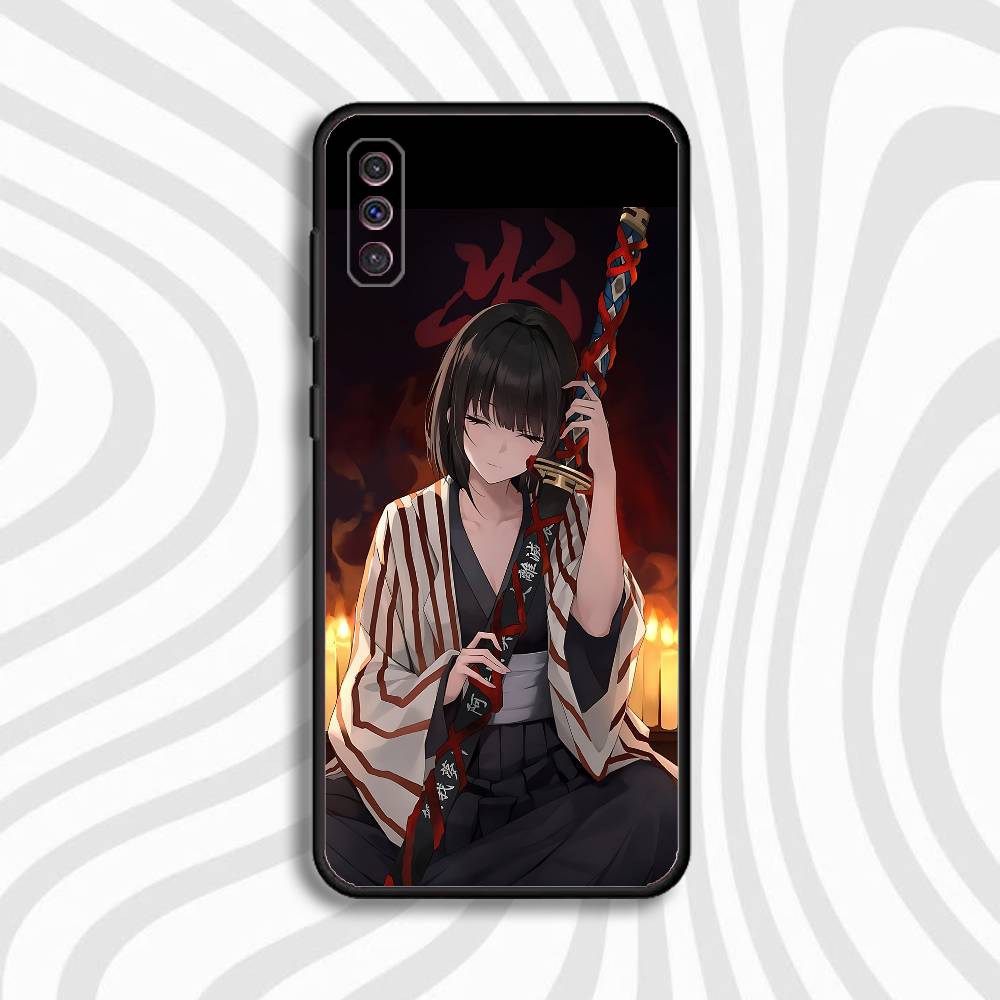 L-Limbus Company Ryoshu Phone Case For Samsung S10,S21,FE,S21,Note 20,S26,S25,S24,S23,Ultra,S9,S22,Plus Soft Silicone Black Case