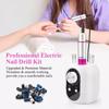 Шлифовка лака для ногтей 35000 об/мин, сильный электрический маникюрный фрезерный набор, дрель для ногтей, насадки для ногтей, высокоскоростной инструмент для гель-лака, набор для ногтей