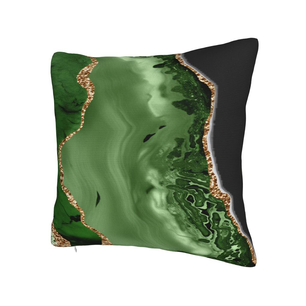 Green And Gold Line Pattern Pillow Case Print Pillow Cover For Sofa Home Decor Vintage Pillowcases
