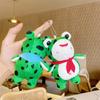 Мультяшная лягушка кукла брелки женские милые плюшевые лягушки животные сумка кулон брелок для девочек подарки автомобильные брелки