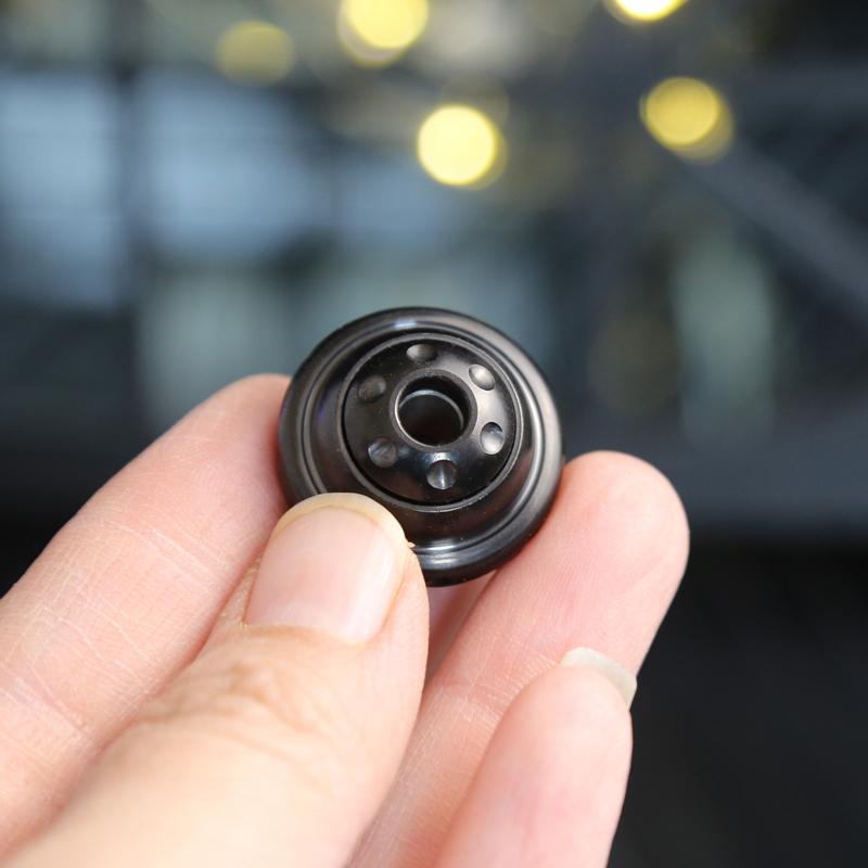 Черный НЛО Форма Нож Капля Кончик Пальца Гироскоп Подвеска Взрослый Игрушка-Антистресс Паракорд Веревка Игрушка-Снятие Стресса Edc Нержавеющая Сталь Аксессуар