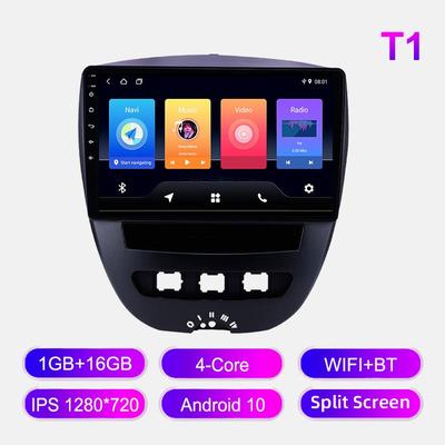 Android автомобильное радио для Peugeot 107 Toyota Aygo Citroen C1 2005-2014 мультимедийный проигрыватель головное устройство стерео GPS навигация BT WIFI 1+16 ГБ