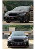 Полный боди-кит VS Style для Honda Civic FK8 Десятого Поколения (2015-2021): Губа переднего бампера, Пороги, Угловые накладки