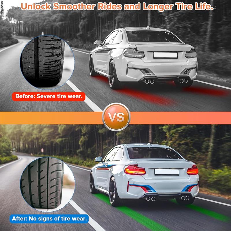 Wheel Alignment Tool with 2 Measuring Tapes Automotive Toe Alignment for Home Use, Compact and Easy to Store Toe Plates