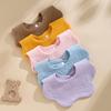 Korean Style Pure Cotton Baby Bibs – Petal Design, Class A Drool Bibs