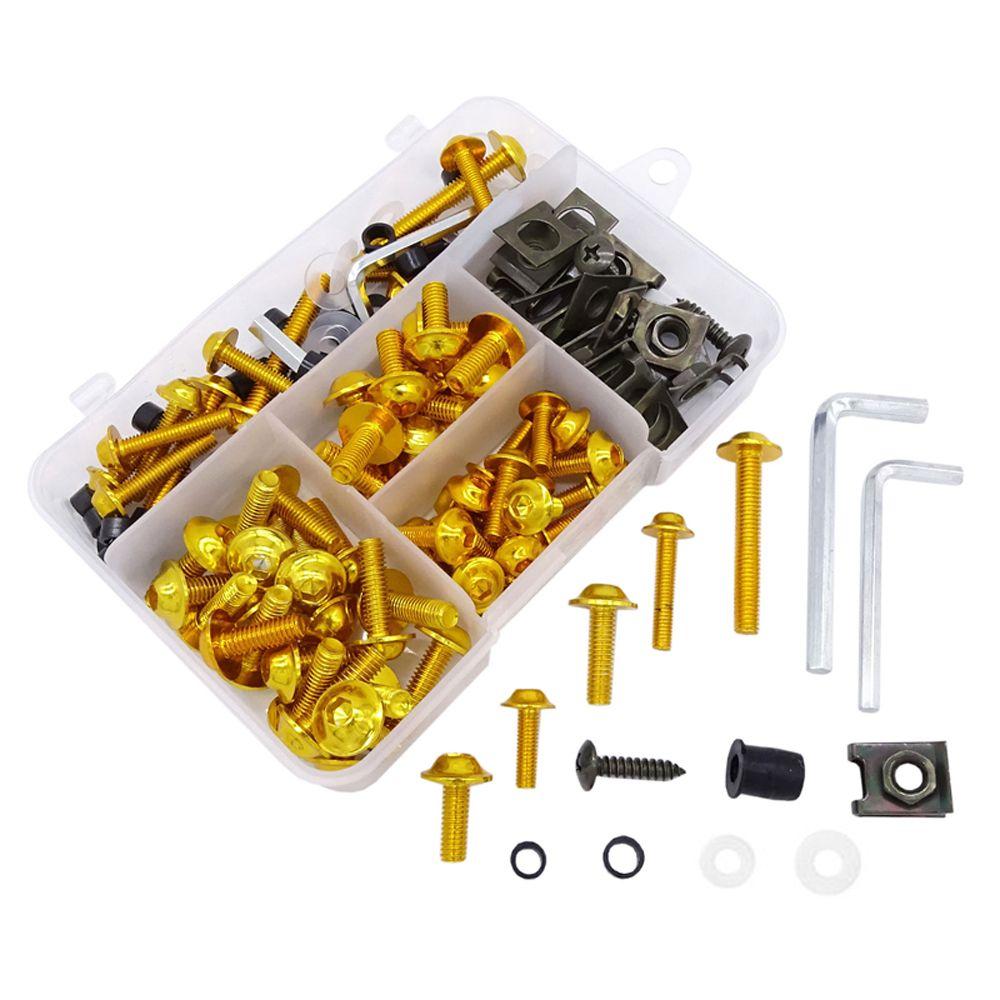 Colors Full Fairing Bolts Kit Motorcycle Screws Motorcycle Fairing Bolts Kit Bodywork Fastener Clip