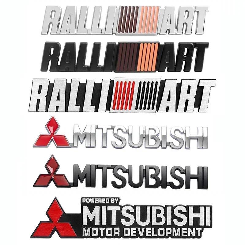 Для Mitsubishi RALLIART ASX Triton Outlander Lancer Mirage Xpander Triton Металлический 3D Значок на переднюю решетку автомобиля Наклейка на задний багажник UG2