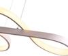 Suspension LED - NETTLIFE - 47W télécommande - Blanc - Métal dimmable - 75x15x150 cm