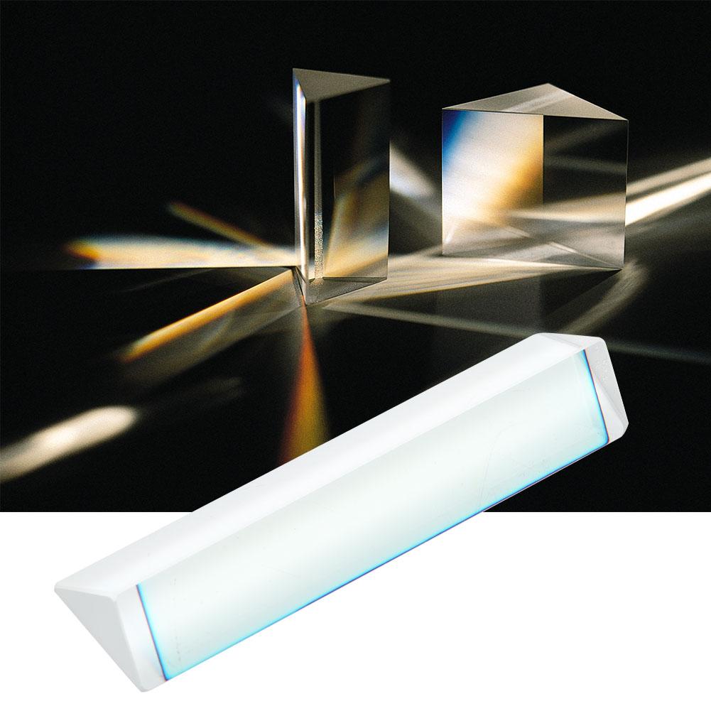 K9 Optical Glass Prism for Decoration Physics Education Teaching Children Gift15x15x87mm