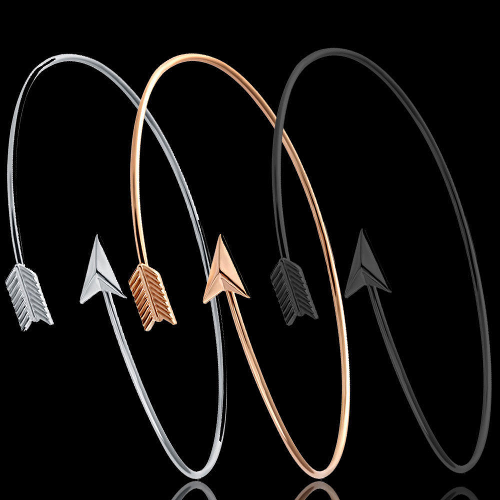 2 шт. Женский готический регулируемый открытый браслет-манжета Стрела Наплечная манжета