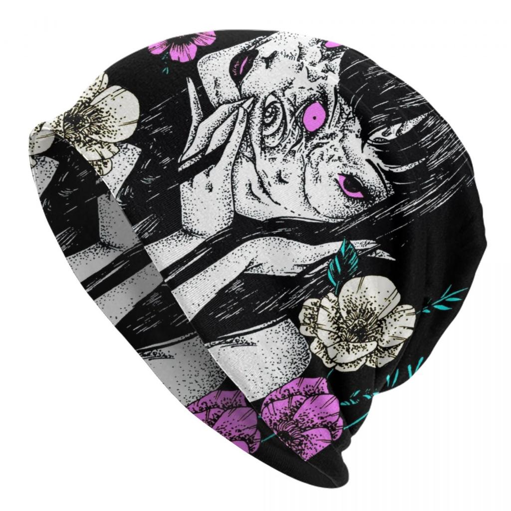 Японская манга Horor Tomie Junji Ito Skullies Шапочки Шапки Унисекс Зимняя теплая вязаная шапка Хип-хоп Капот Шапки Уличная лыжная шапка