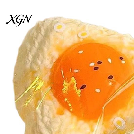 Relaxation Squeeze Ball Egg Yolk Rice Toy Stress Relief Triangle Sensory Soft Stretchy Decompression Simulated Food Fidget Relieve