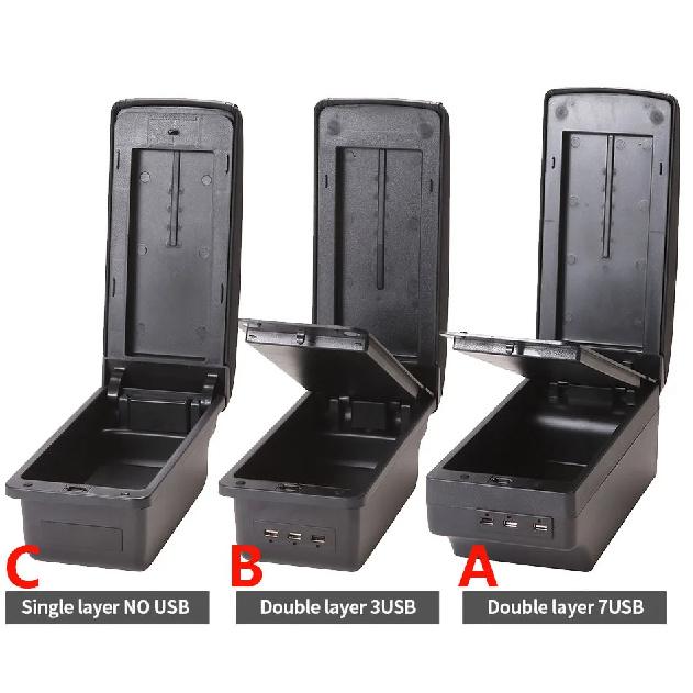 For PEUGEOT 206 Armrest Interior Parts 2017 Car Armrest box Retrofit parts Storage box car accessories Interior