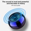 Беспроводная Bluetooth-колонка Портативная Маленький Стальной Сабвуфер Мини Bluetooth Динамик для улицы