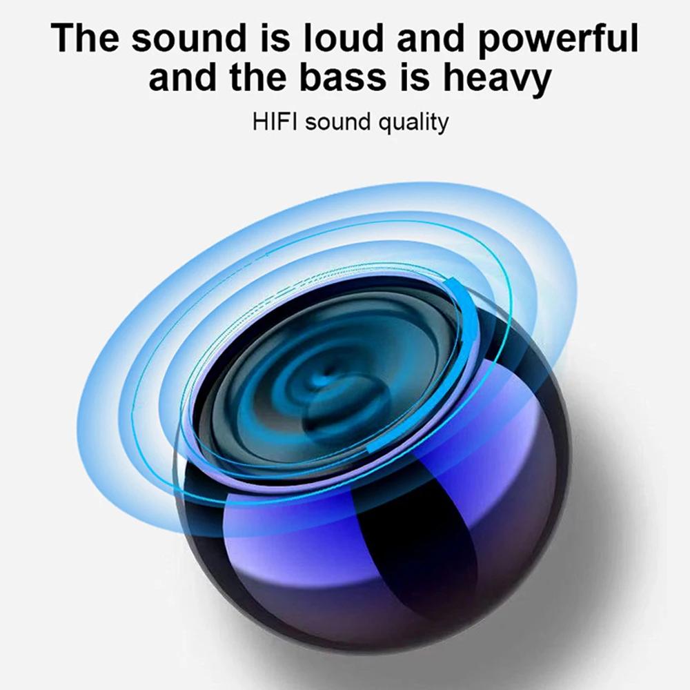 Беспроводная Bluetooth-колонка Портативная Маленький Стальной Сабвуфер Мини Bluetooth Динамик для улицы