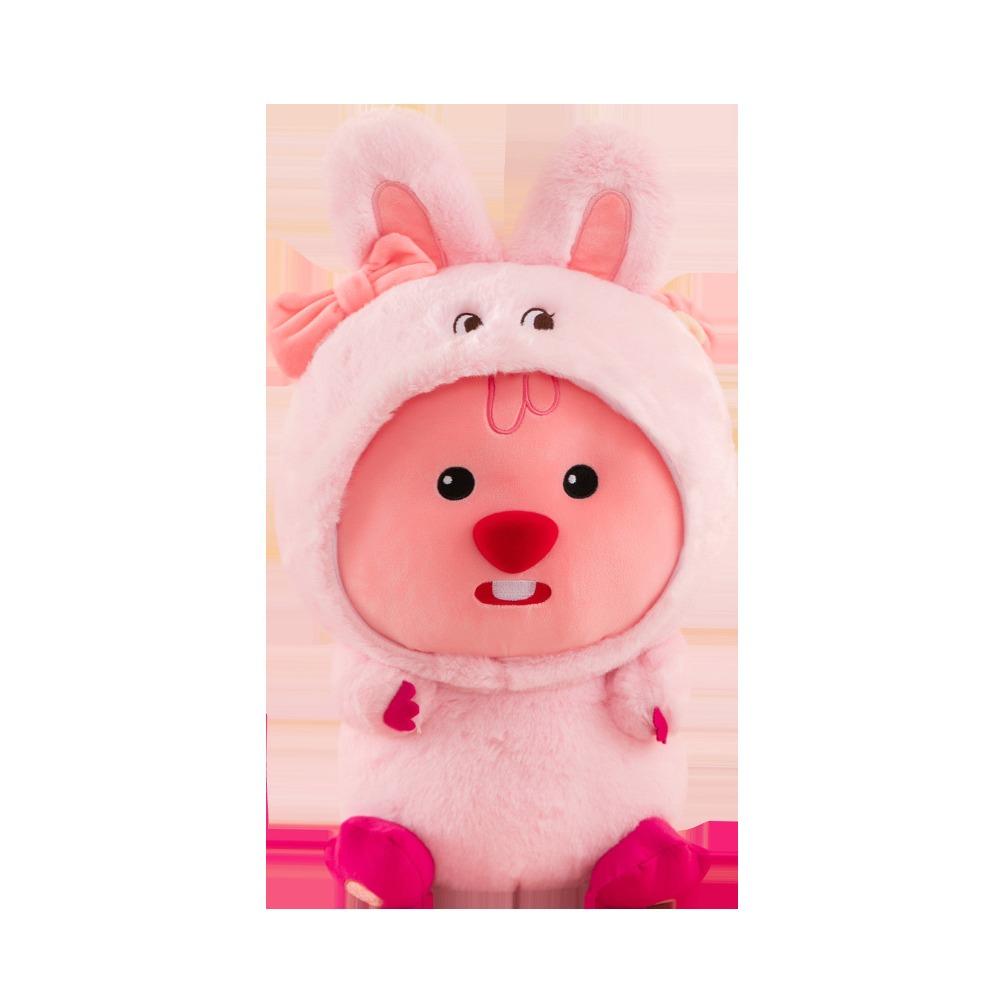 New cute plush toy turned beaver ruby doll cartoon throw pillow birthday gift girl