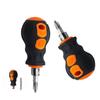Short Handle Phillips Screwdriver Bits Tools 2 in 1 Ratchet Slotted Screwdriver  Telescopic