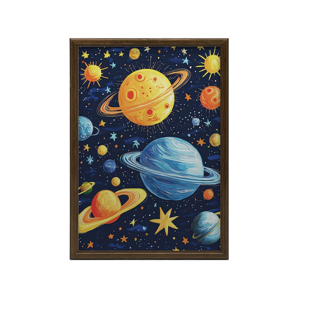 Plakat Kosmiczna Harmonia Plakat Kosmiczna Harmonia, 30X40 Cm, Rama Aluminiowa Czarna, Papier Matowy 230 Gsm