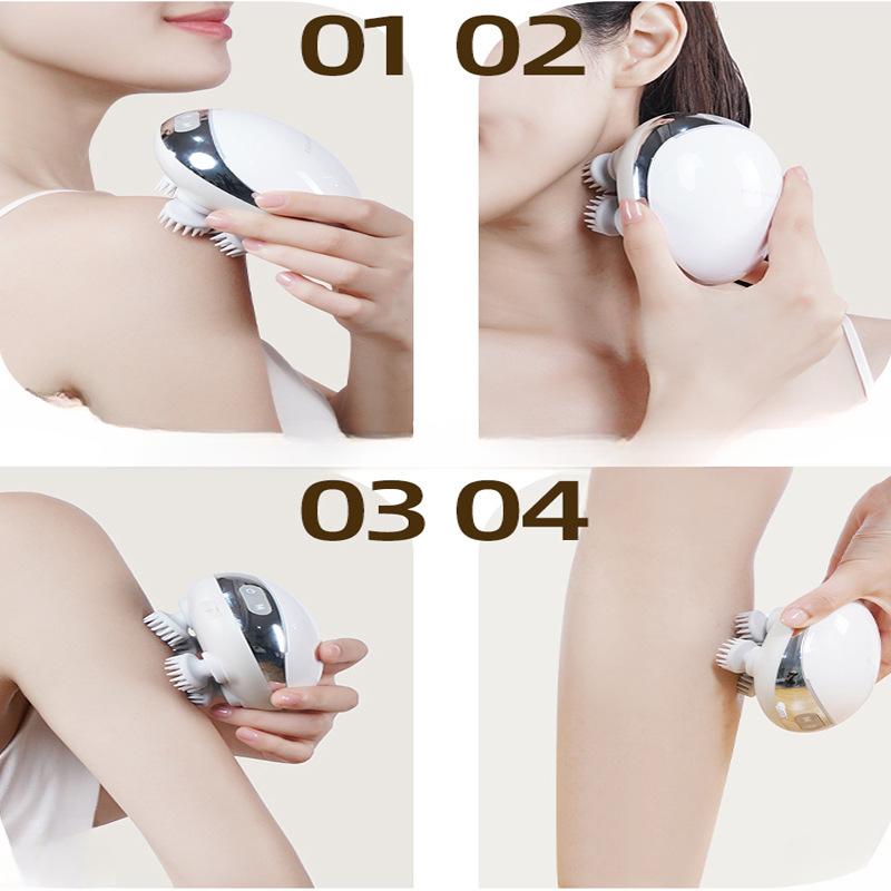 Электрический массажер для головы, бытовой мини-многофункциональный артефакт для разминания, щетка для лап кошек, кожи головы домашних животных