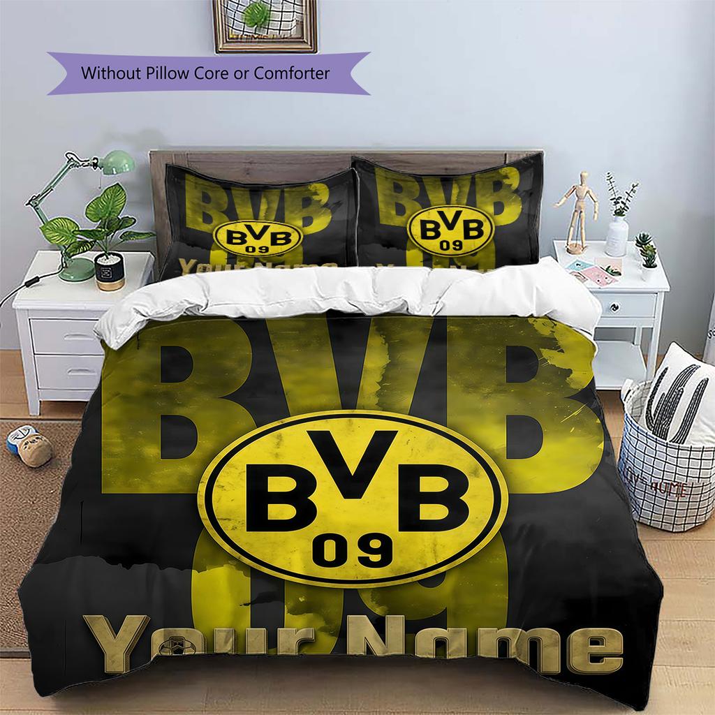 Custom Name BVB Bedding,Quilt Set Quilt Cover Pillowcase Home Birthday Gift(1 * duvet cover + 2 * pillowcase, without core) -HE40