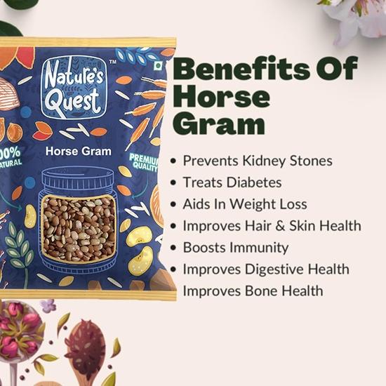 Nature's Quest Brown Horse Gram - 1800 г Култи Коллу Вулавалу Хорс Грам Култи Даль Хурали Калу Култи Бобы Коллу Паруппу