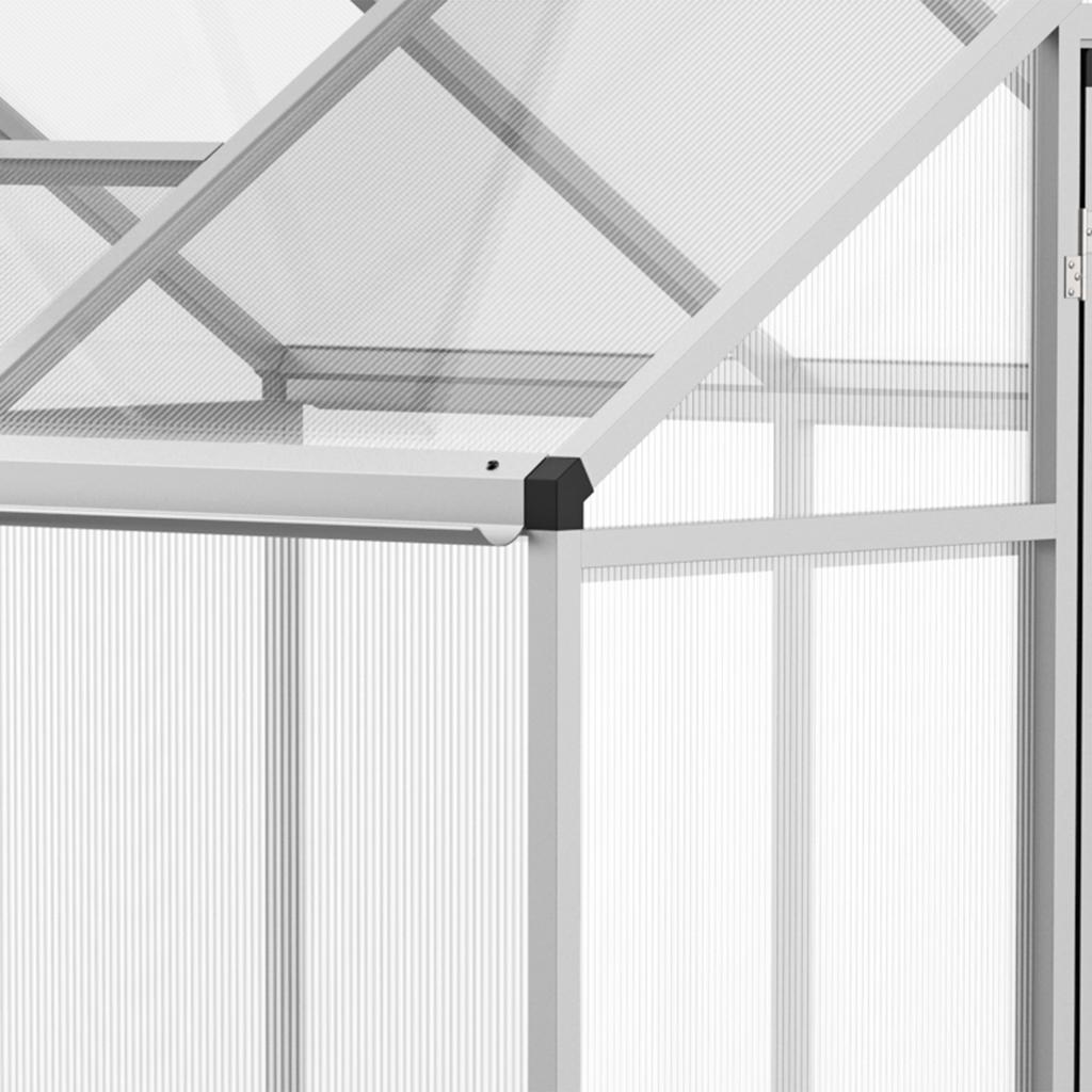 303x183x195cm Clear Polycarbonate Sheet Walk-In Greenhouse