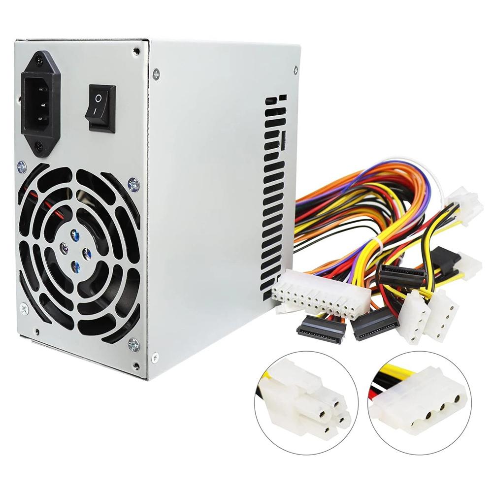 300W Desktop PSU ATX Power Supply 12cm Silent Fan Operating Noise Below 28dB Overvoltage Protection Undervoltage Protection