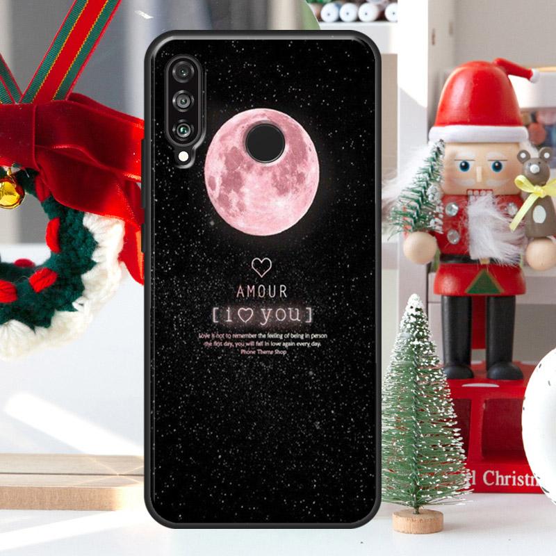 Черная Луна Звезды Космос Астронавт Для Huawei Nova 7i 8i 11i 12i 12s Y73 Y70 Y90 Y60 Y72 Y61 Y91 9 10 SE P30 Pro P40 Lite Чехол