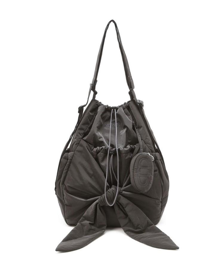 Athe Vanessabruno [Ruban] Dark Gray Ribbon Backpack/Shoulder Bag L Aaba5F901G3