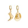 Punk Asymmetric Charms Earrings Fashion Geometric Pendant Earrings Cowboy Hat Boot Earring  Unisex