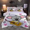 Little Duck Cute Duvet Cover King Size Toddler Cartoon Pattern Bedding 3 Pcs Teens Boys Girls Room Decoration With 2 Pillowcases