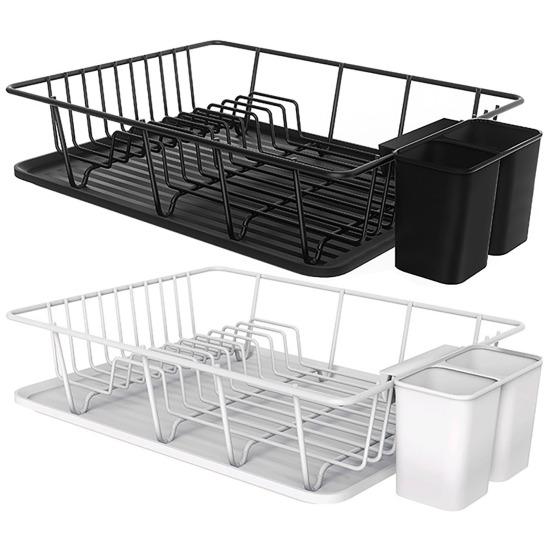 Дренажная стойка для посуды Полый сливной высокий забор Нержавеющая посуда Сушилка-органайзер Портативные палочки для еды Держатель ложки Кухонная компактная тарелка для чаши