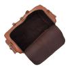 Handmade Brown Leather Duffle Bag: Personalized Weekender Travel Bag