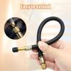 Flexible Rubber Hose Air Compressor Adapter Car Tire Valve Stem Extender for Bicycles Motorcycles Trailers Passenger Strollers