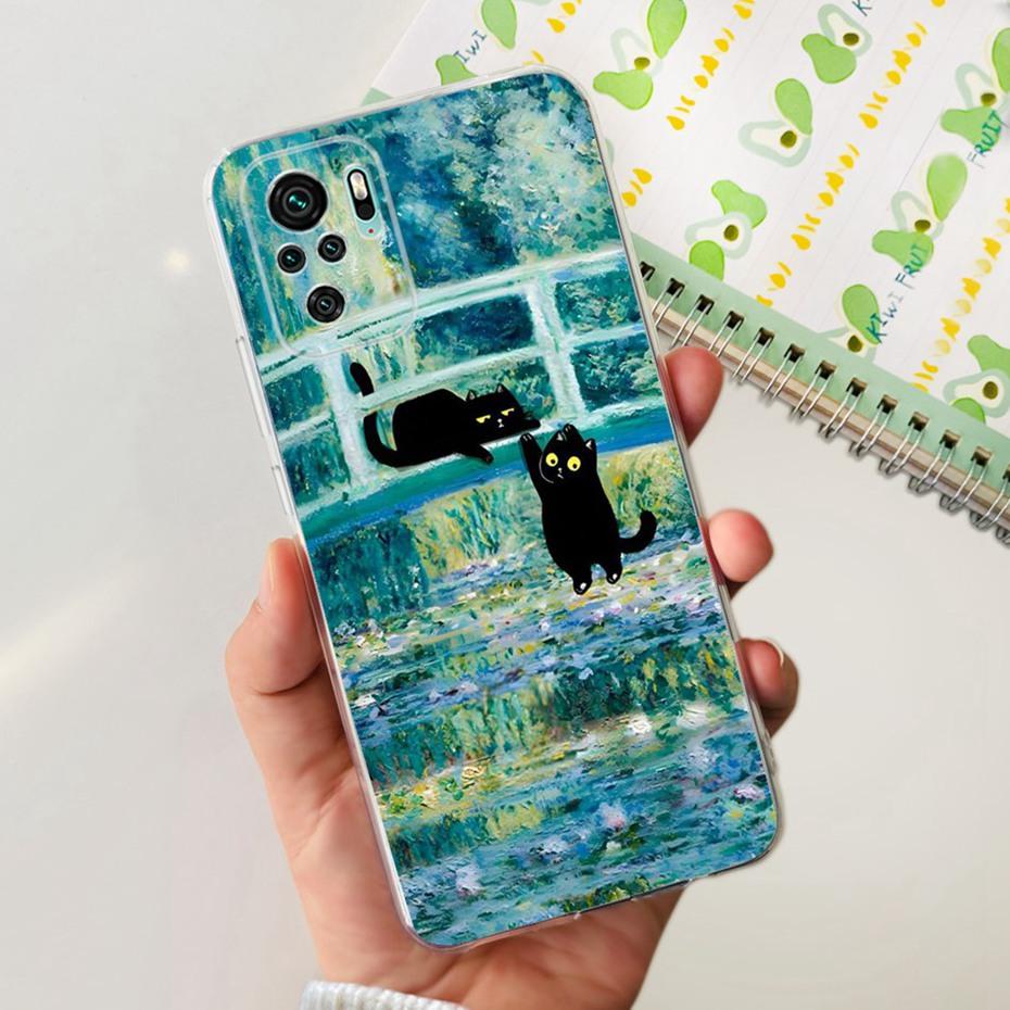 Красивый чехол с принтом для Xiaomi Redmi Note 10 10S Note 10 Pro Мягкий силиконовый ТПУ задняя крышка для чехлов телефона Redmi Note10 10s 10Pro